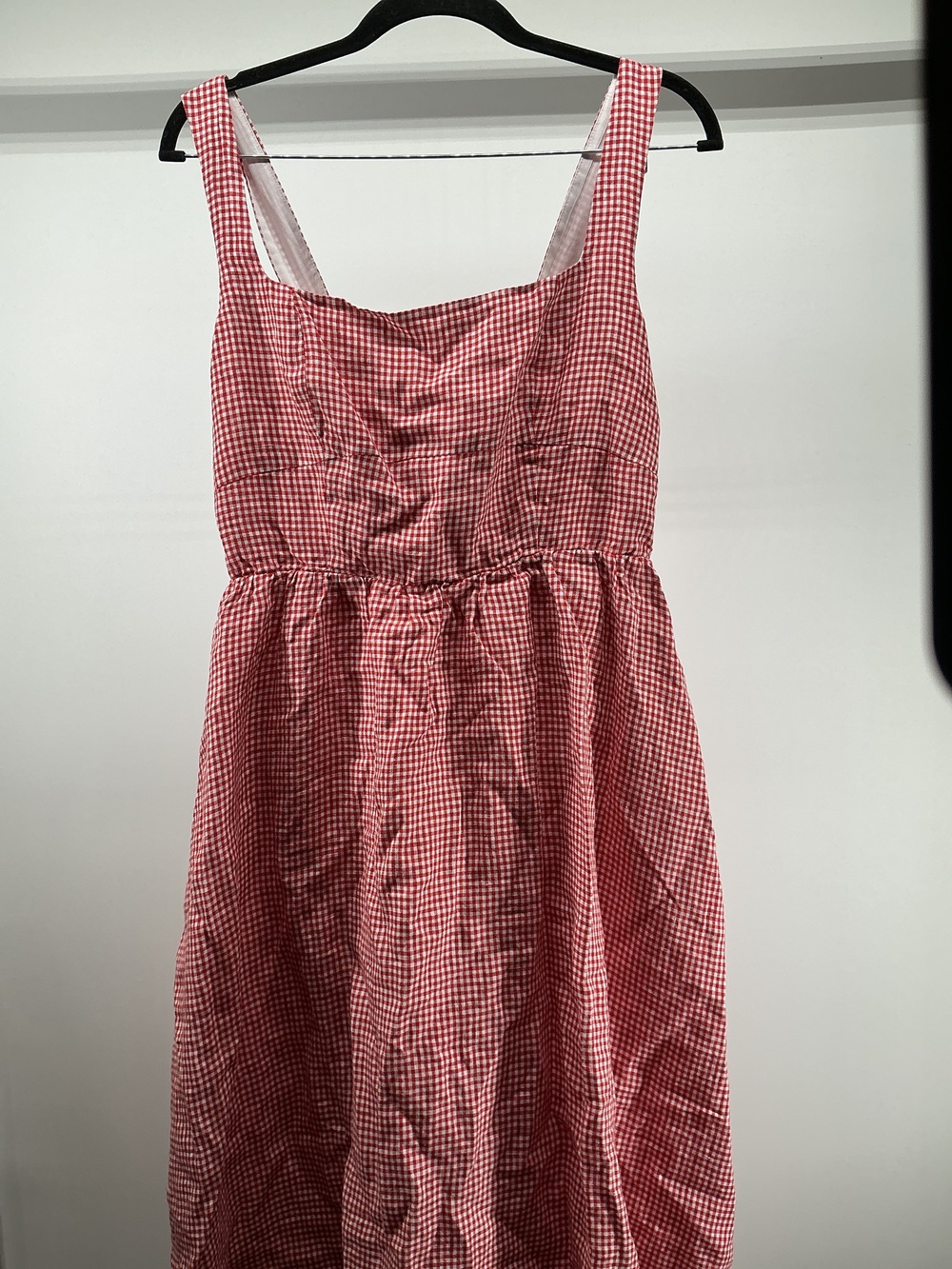 100% European Linen Fit & Flare Midi Dress